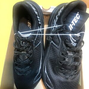 Hi-Tec Black Athletic Shoes with Sleek Design and Sturdy Sole